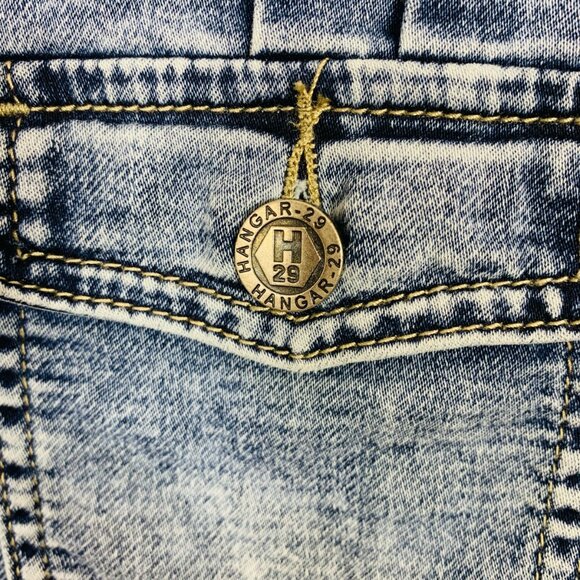 distressed denim jacket size medium HANGAR-29 - Picture 7 of 16